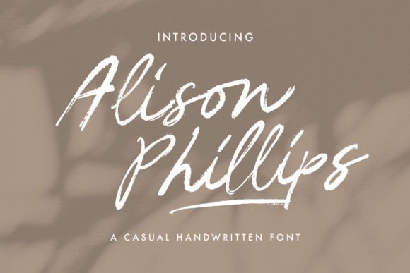 Alison Phillips Casual Handwritten: Authentic Design