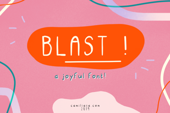 Blast: A Sweet & Friendly Handwritten Font for Creative Designs
