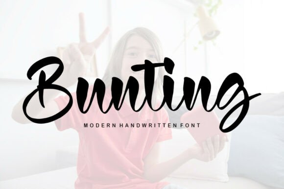 Bunting: The Flowing Handwritten Font for Elegant Design