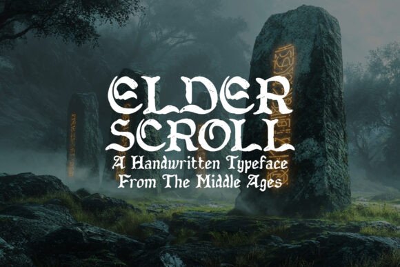 Elderscroll: The Medieval Typeface for Modern Design