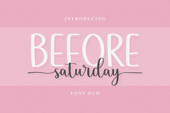 Elevate Your Visual Identity with the Before Saturday Duo