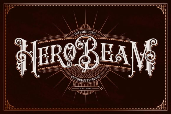 Hero Beam: Victorian Blackletter Font for Bold Branding