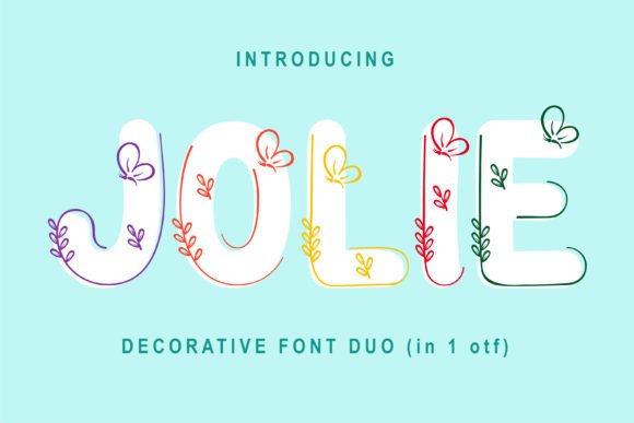 Jolie: A Fun, Layered Font for Modern Design