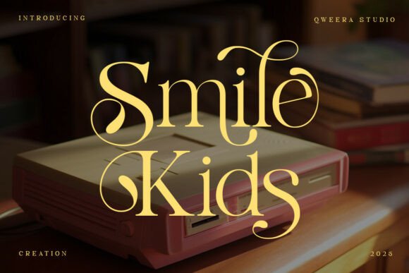 Smile Kids: Modern Elegant Luxury Serif Font with Playful Sophistication