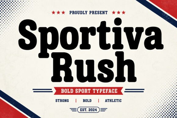 Sportiva Rush: A Dynamic Typeface for Athletic Branding
