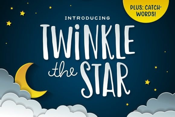 Twinkle the Star: A Whimsical Font for Modern Design