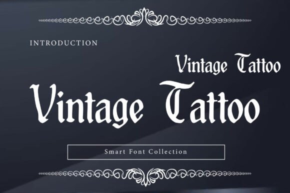 Vintage Tattoo Typography: Bold Heritage for Modern Design